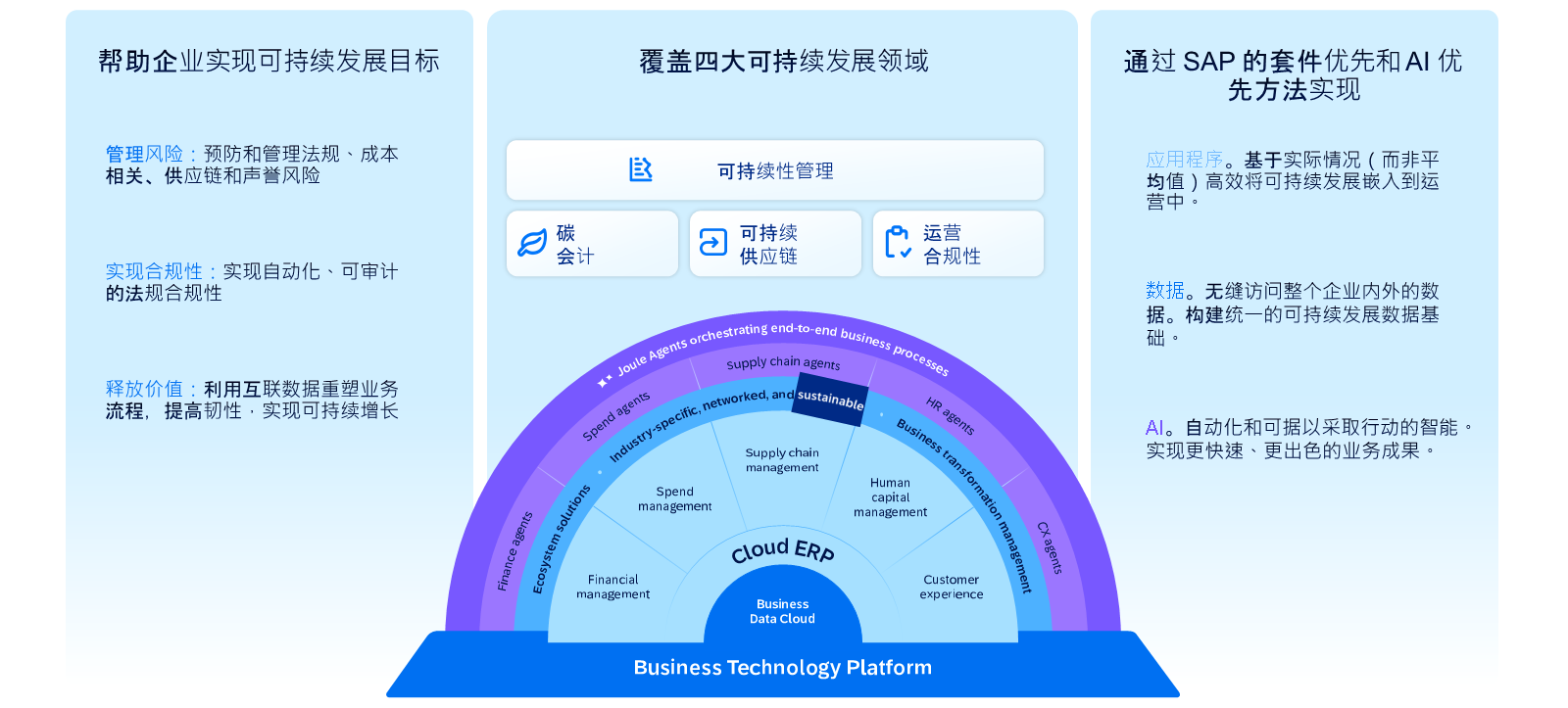 SAP Sustainability 和 SAP Business Suite
