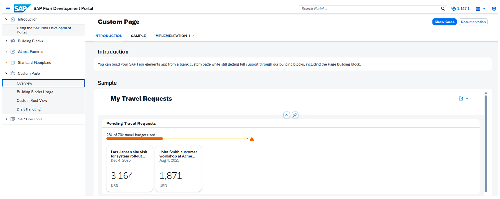 CustomPageInFioriDevPortal_src
