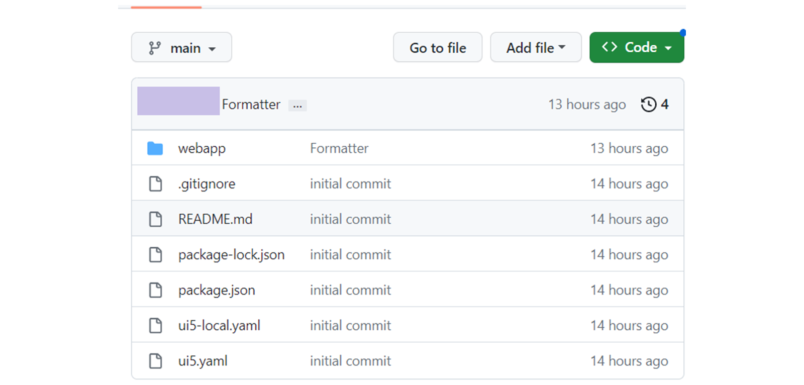 github 网页截图,显示应用的最后一个阶段。