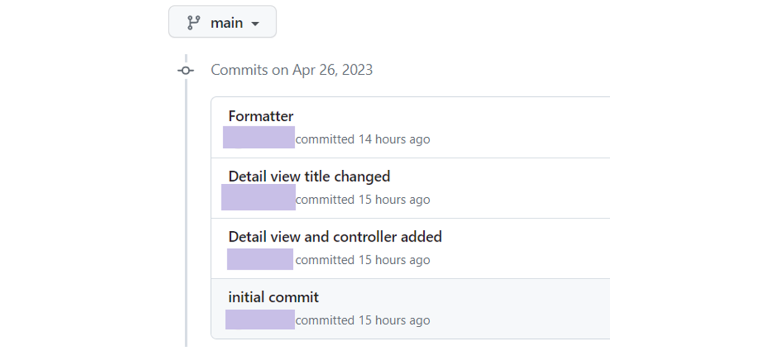 github 网页截图,显示 4 个阶段。