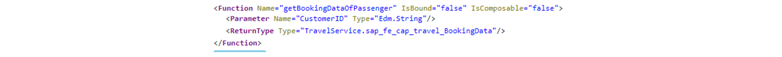 函数导入 API 的示例代码