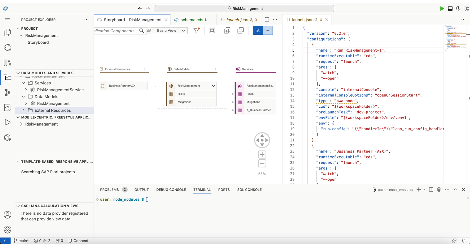 该截图显示了打开了代码选项卡的 Visual Studio。