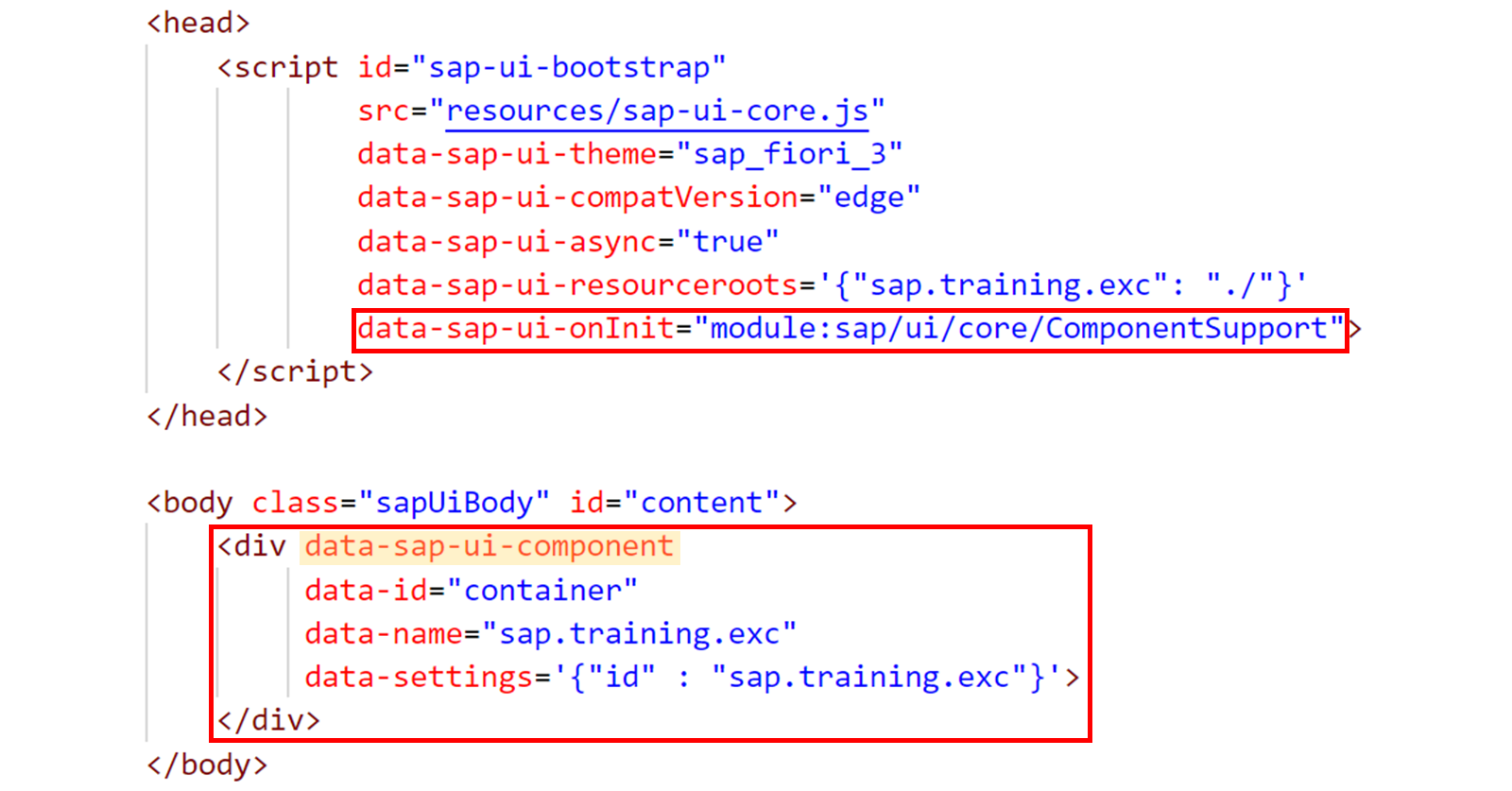 声明式 API 代码示例。