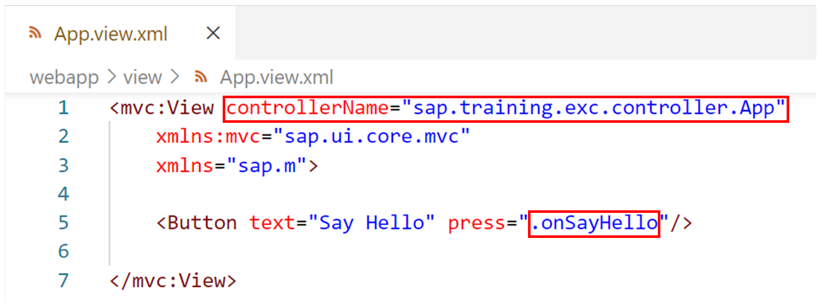 示例 XML 代码，如后续文本所述。