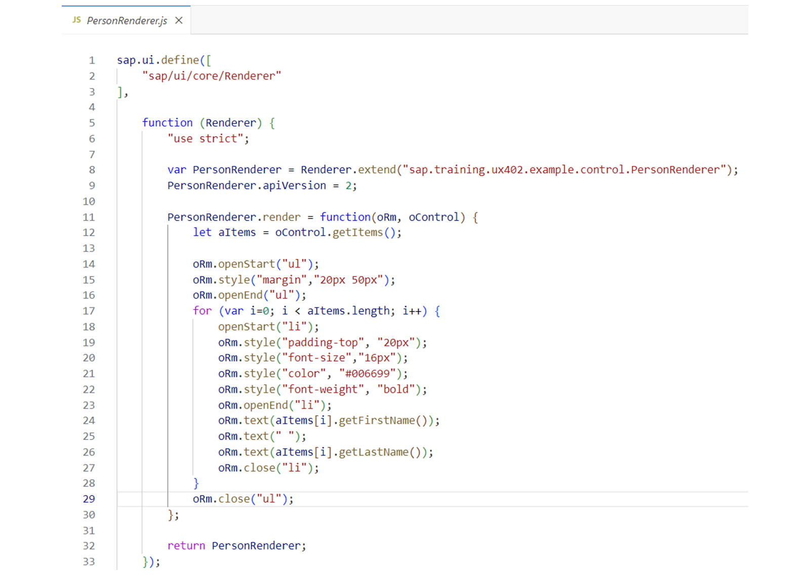 PersonRenderer.js 文件的示例代码。