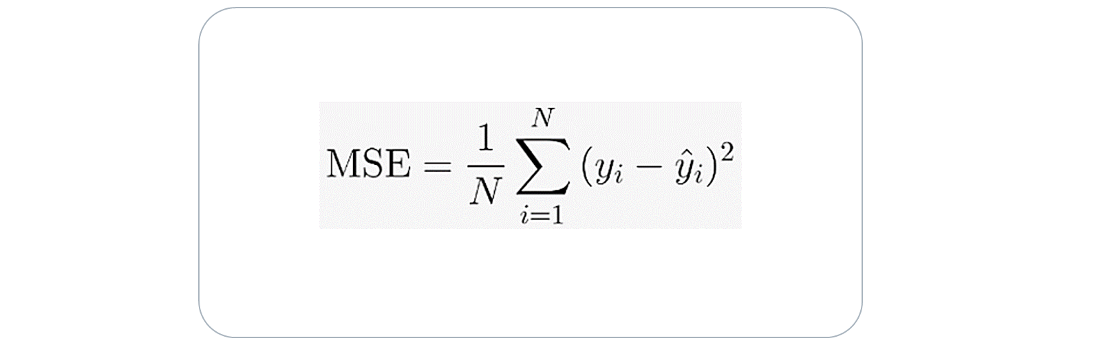 “均方误差（MSE）”的等式。