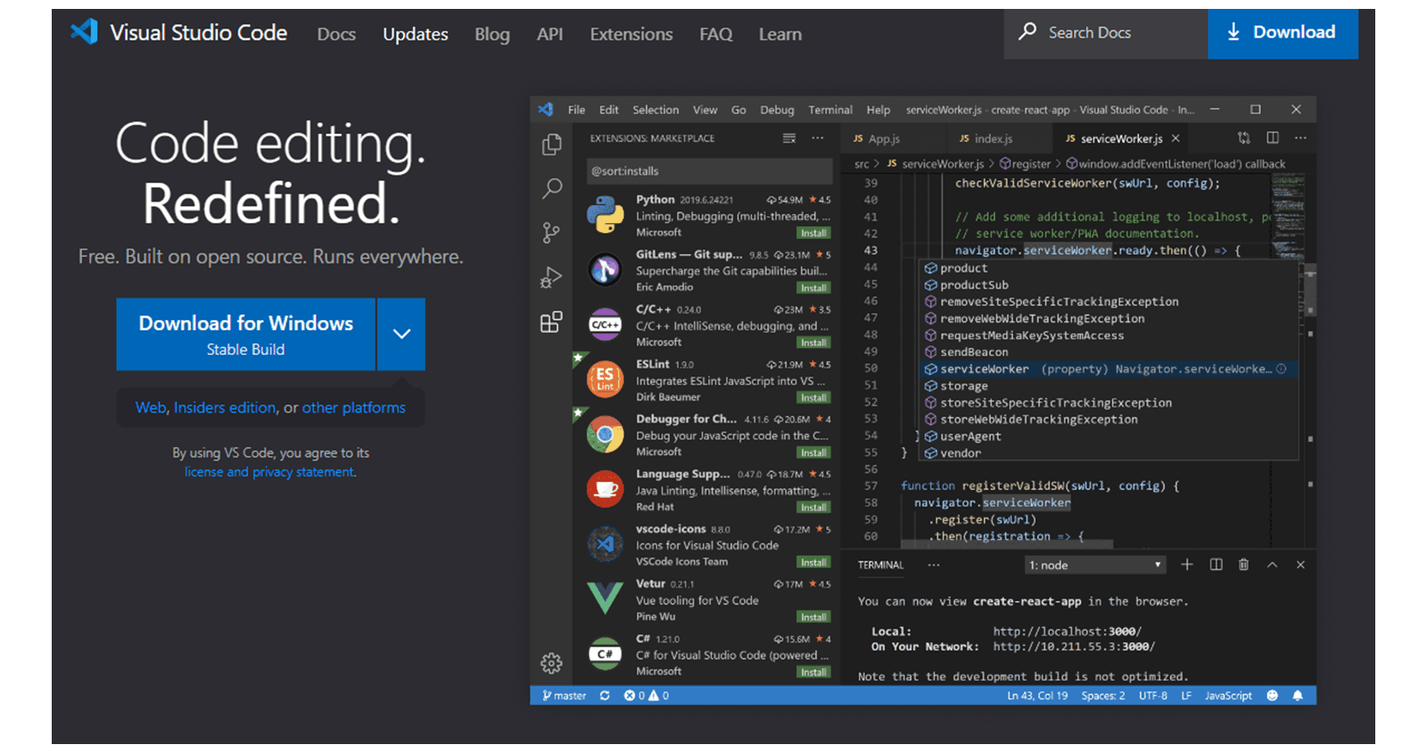 VS Code 的用户界面
