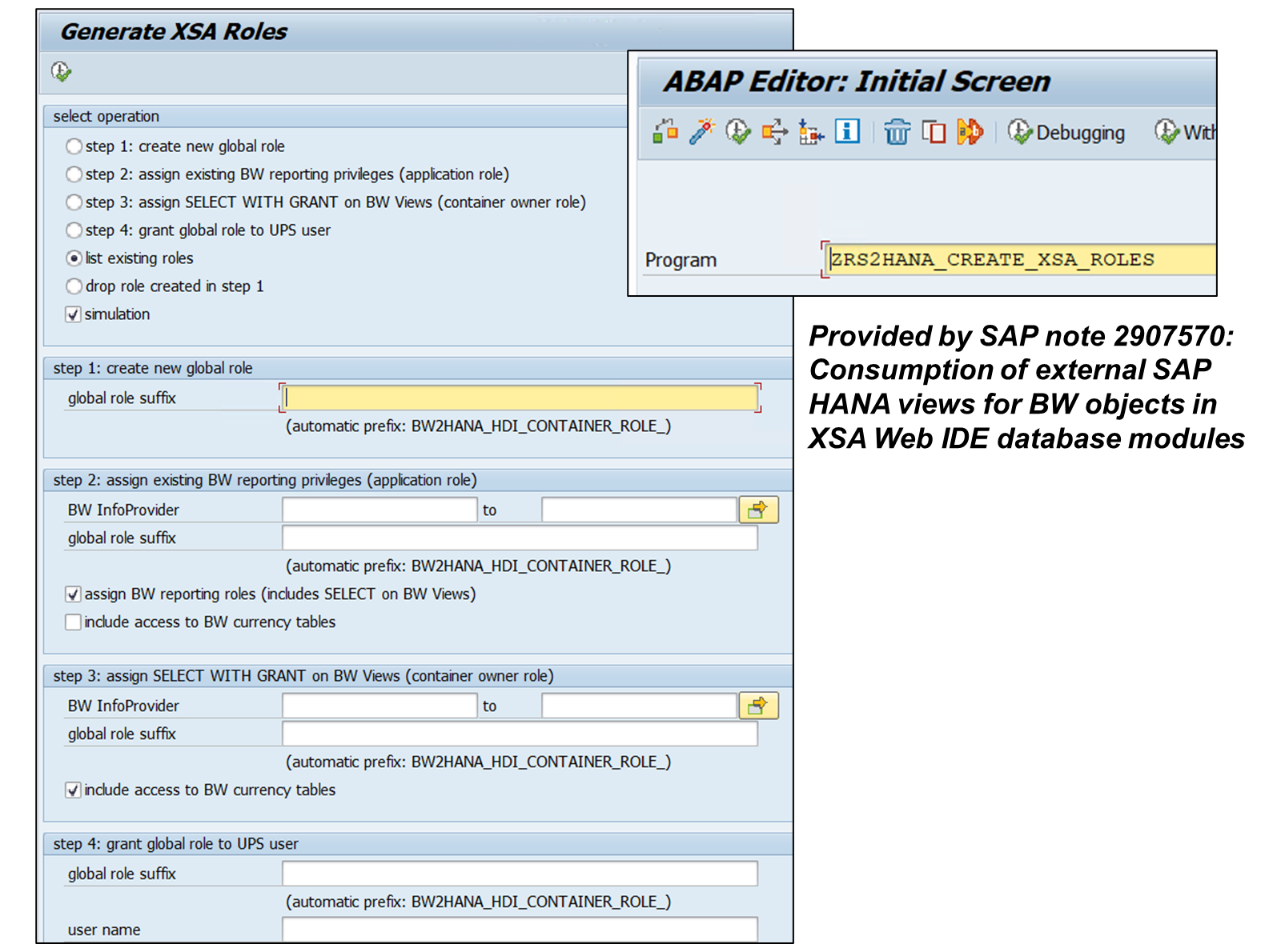 ZRS2HANA_CREATE_XSA_ROLES