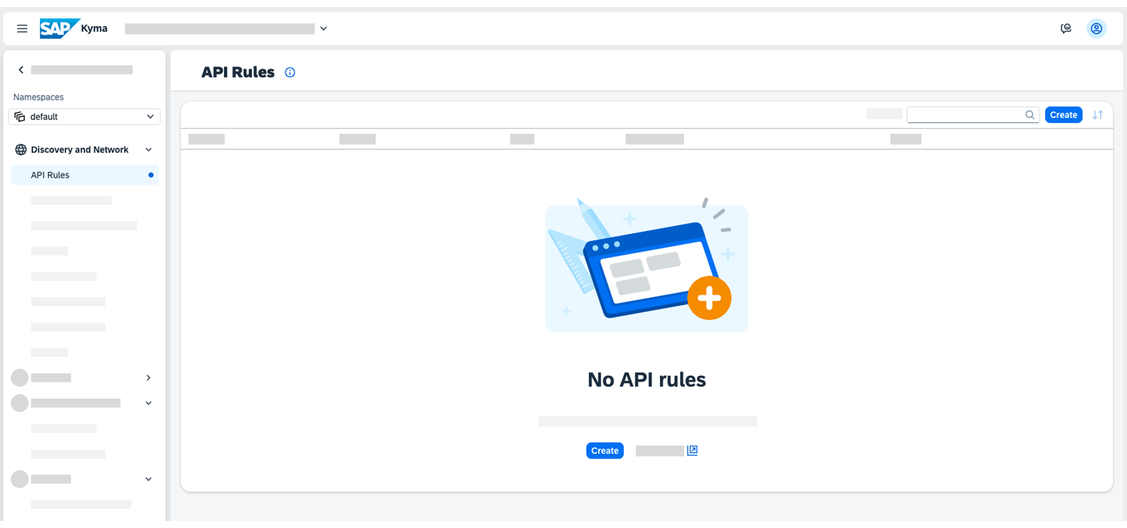 Kyma 仪表板中的 APIRule